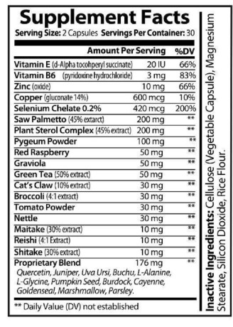Prostate Extreme all-natural ingredients